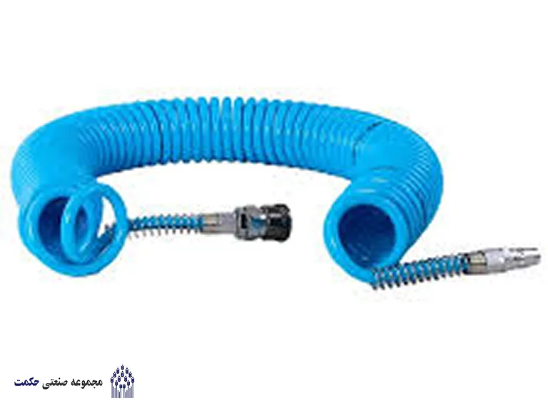 در یک شیلنگ فنری بافته شده چه چیزی وجود دارد؟