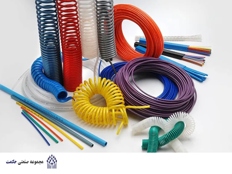 در یک شیلنگ فنری بافته شده چه چیزی وجود دارد؟